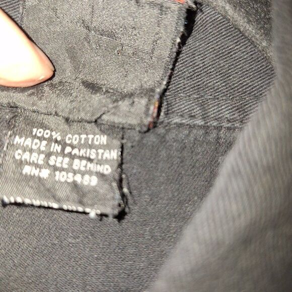 leeve Black Canyon Men’s Button Up Biker Style Cutoff Sleeve Winged Skuless 2xl - Picture 4 of 5